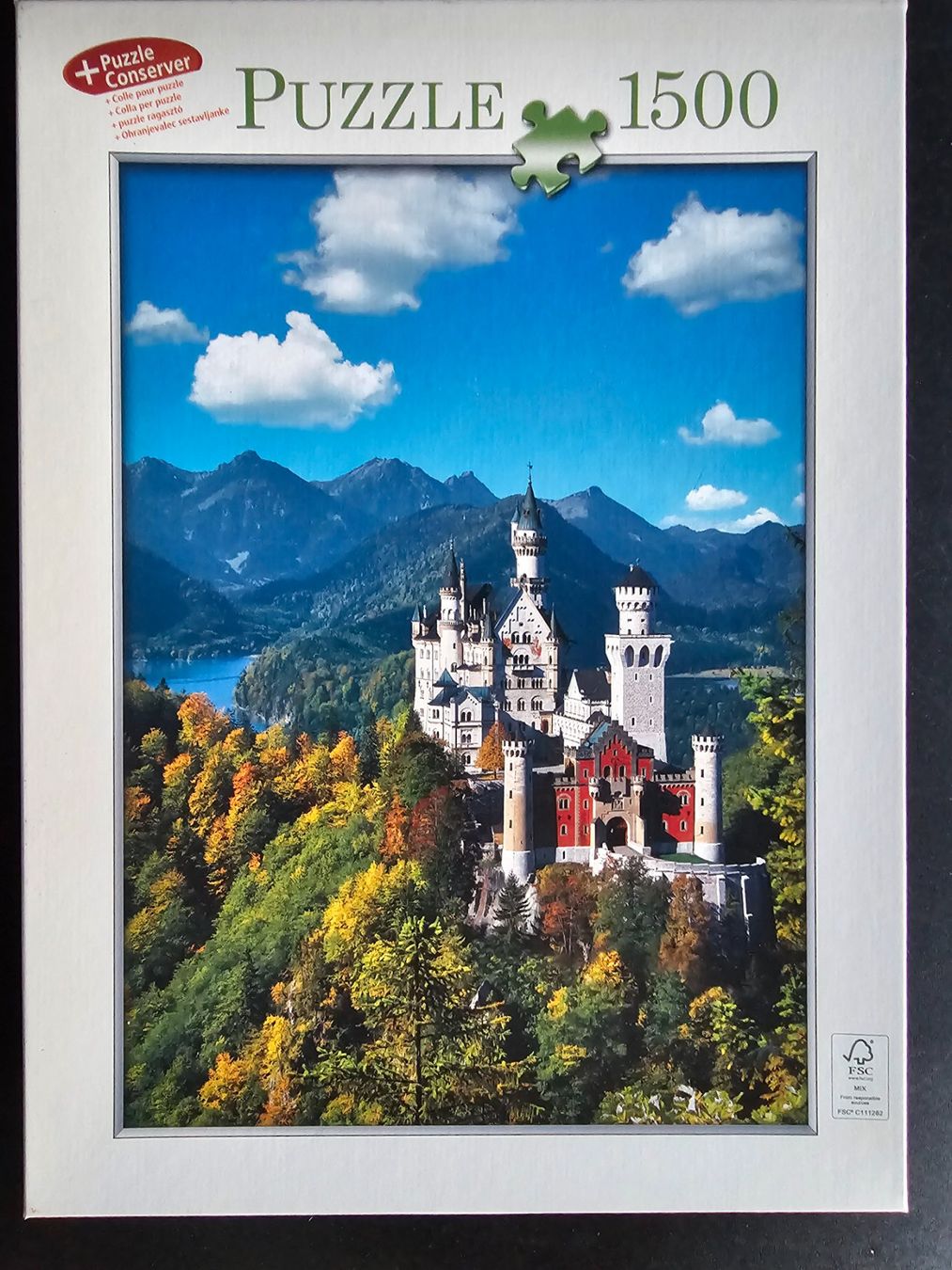 Puzzles: Puzzle 1500 Teile - Schloss Neuschwandstein – Gebraucht aus Altstätten SG von Carrybones