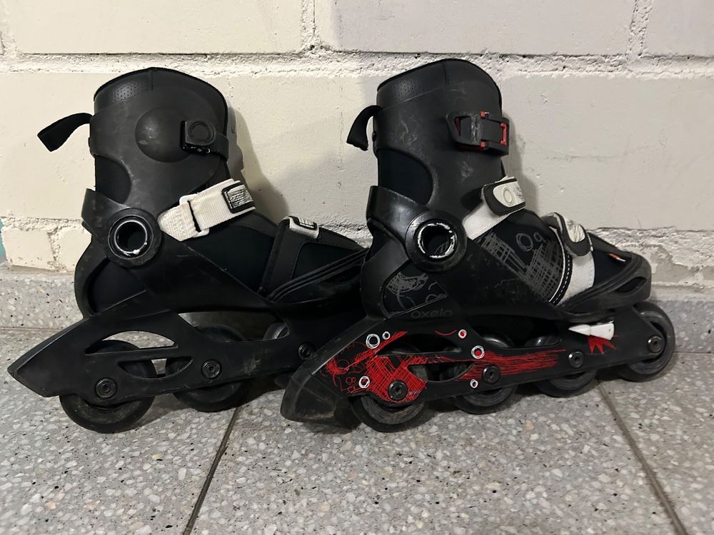 Oxelo Inline Skates 3436 verstellbar, schwarz Kaufen auf Ricardo