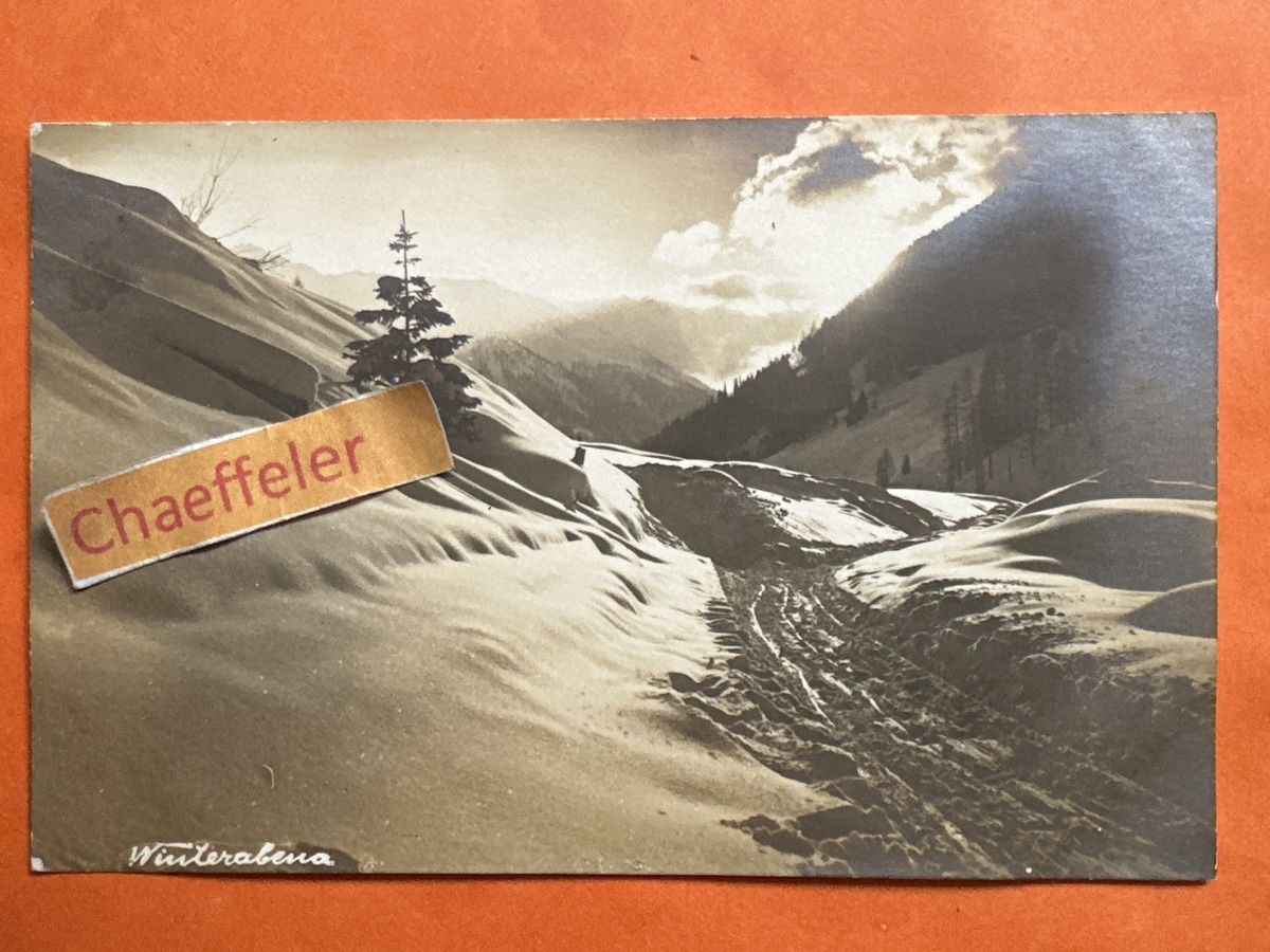 Cartoline postali: Möglicherweise Region Davos. Winterabend – Usato da Zürich venduto da Chaeffeler