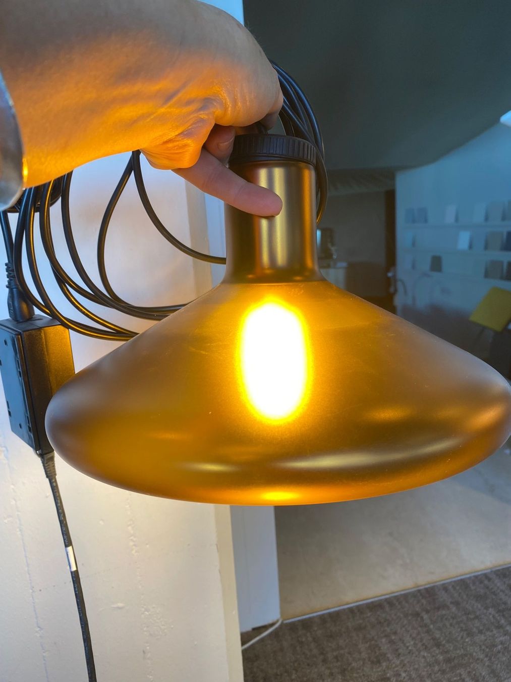 Lampade: Diesel Hängeleuchte FLASK B kupferfarben – Usato da Horgen venduto da StudioSferaAG 1