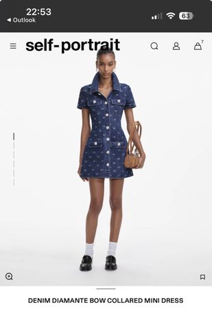 Self-Portrait Jeans Kleid Gr 38 NP 375 Euro