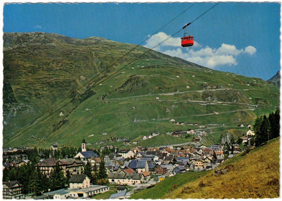 Ansichtskarten: Andermatt - Luftseilbahn Andermatt--Gurschenalp – Gebraucht aus Binningen von Mountainrider