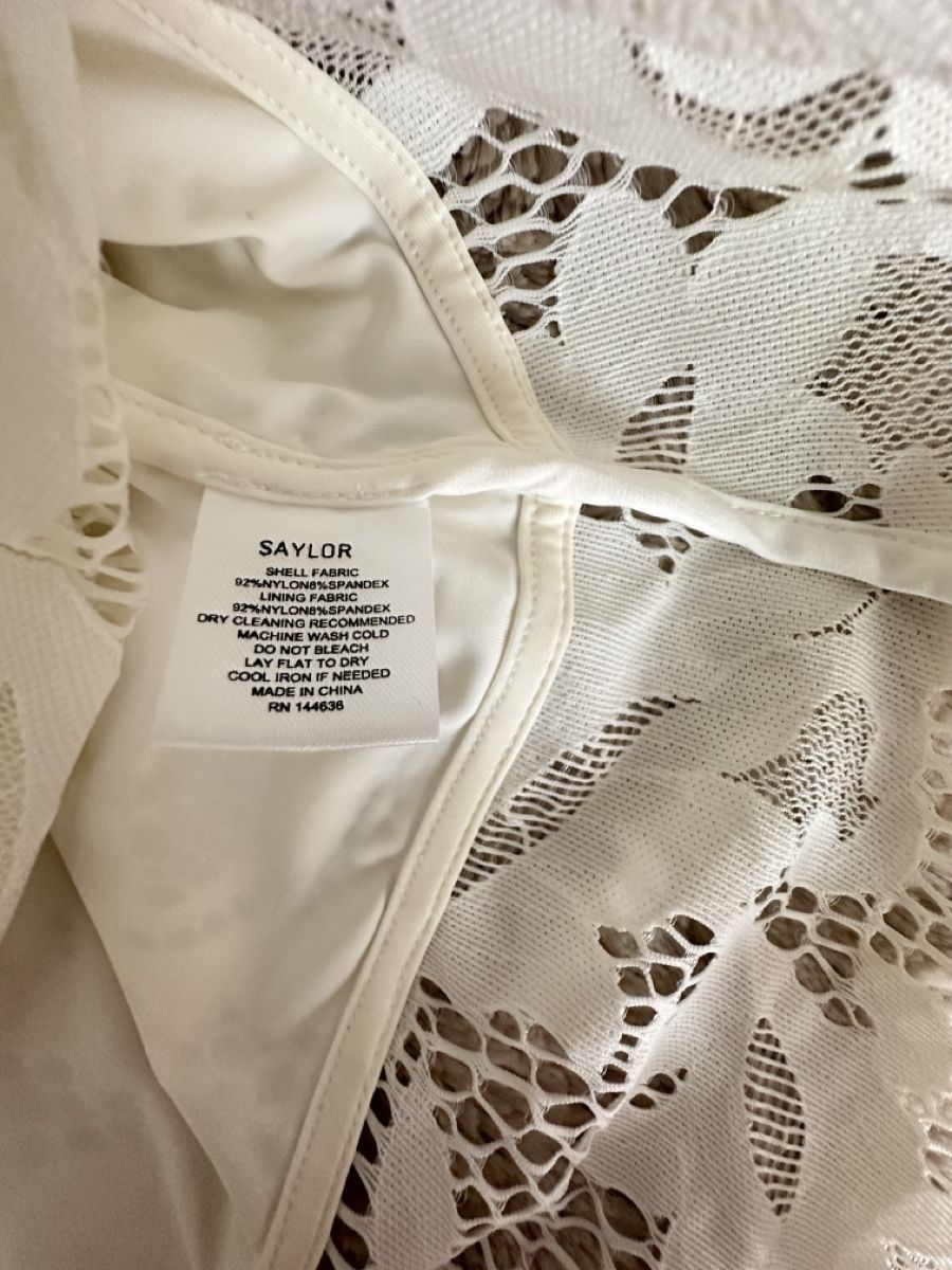 Blusen: SAYLOR Spitzenbluse, weiss, Gr. S – Gebraucht aus Jonen von dibbern 2