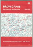 Landkarte Brünigpass 1981