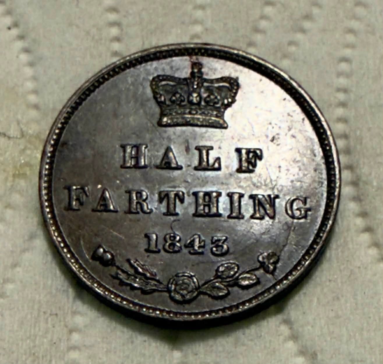 Alle Münzen: GB 1/2 farthing 1843 aUNC-UNC grade – Neu (gemäss Beschreibung) aus Zürich von Tasmiyah 1