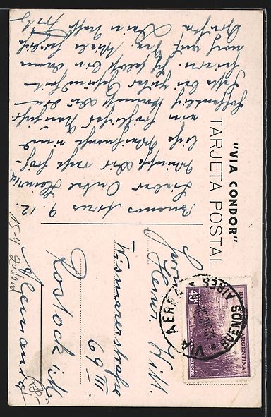 Cartoline postali: Flugzeug der Lufthansa fliegt zu Weihnac – Usato da Berlin venduto da bartko-reher 1