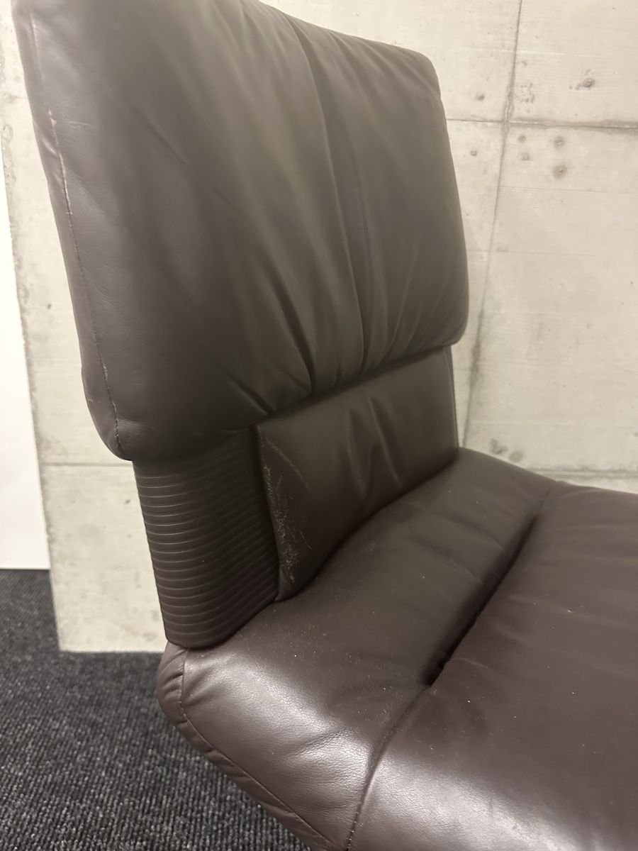 Vitra Sedie: Vitra Brown Leather Office Chair – Usato da Meilen venduto da M_71 2