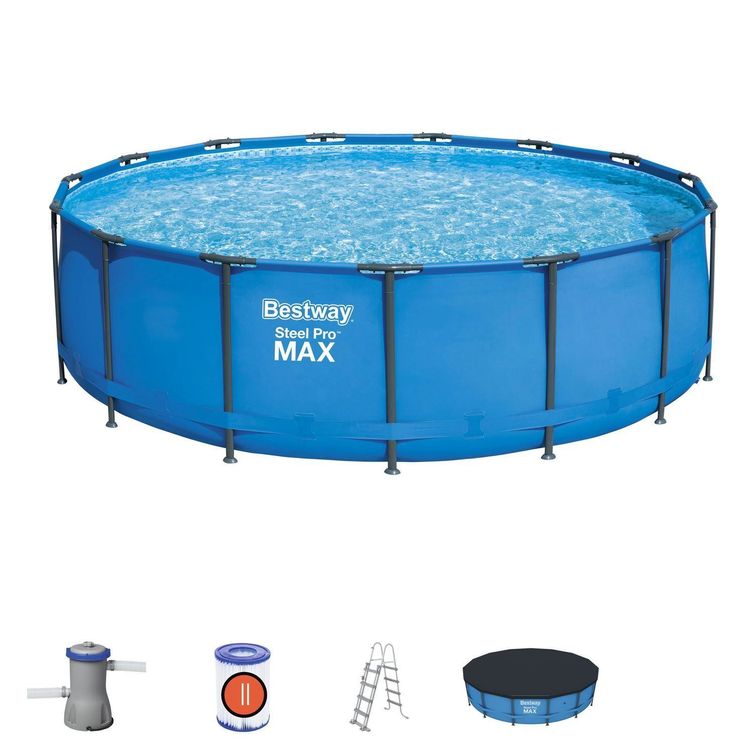 Bestway Swimming Pool mit Stahlrahmen 45 Kaufen auf Ricardo