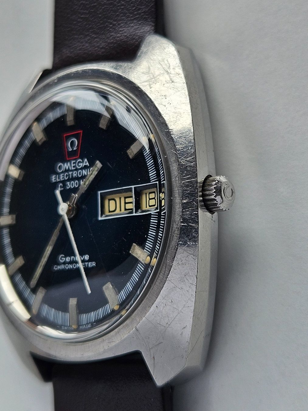 Omega Orologi: 412 Omega Electronic Chronometer Geneve Day Date – Usato da Berikon venduto da mmm21 2