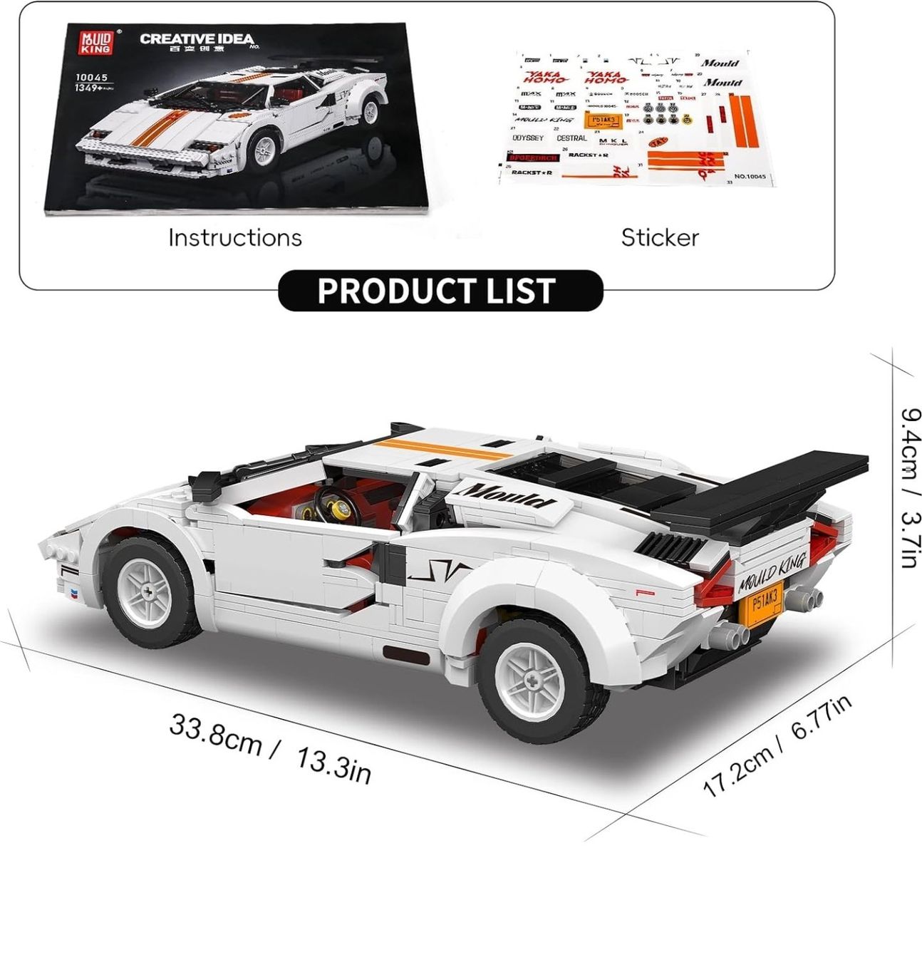 Mould King Baukästen: Mould King 10045 Lamborghini , 1349 Tei – Neu (gemäss Beschreibung) aus Kaltbrunn von simon0731 2