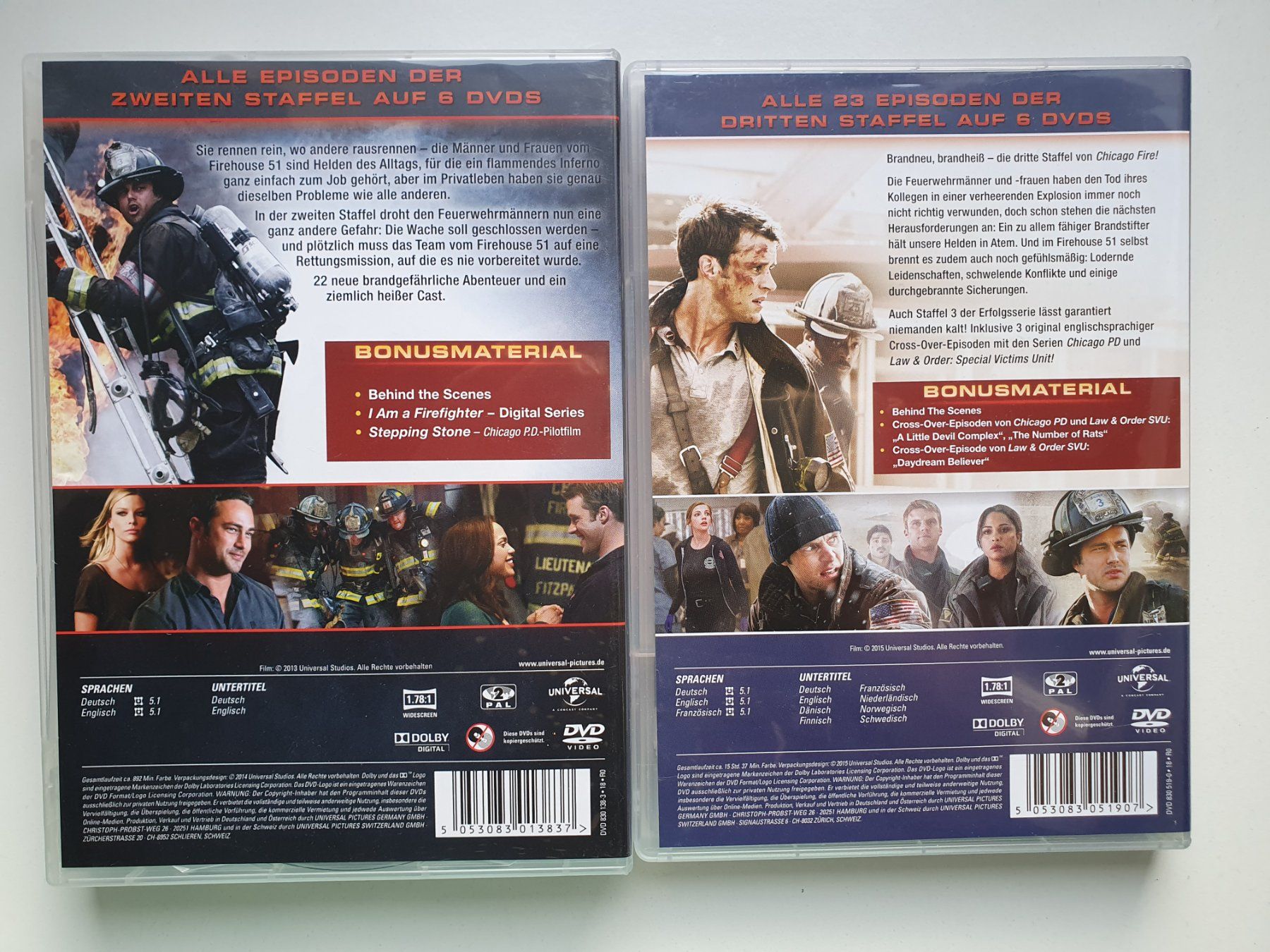 Tutti i DVDs: DVD Chicago Fire - Staffeln 2 + 3 komplett – Usato da St. Margarethen TG venduto da Schachmatt 1