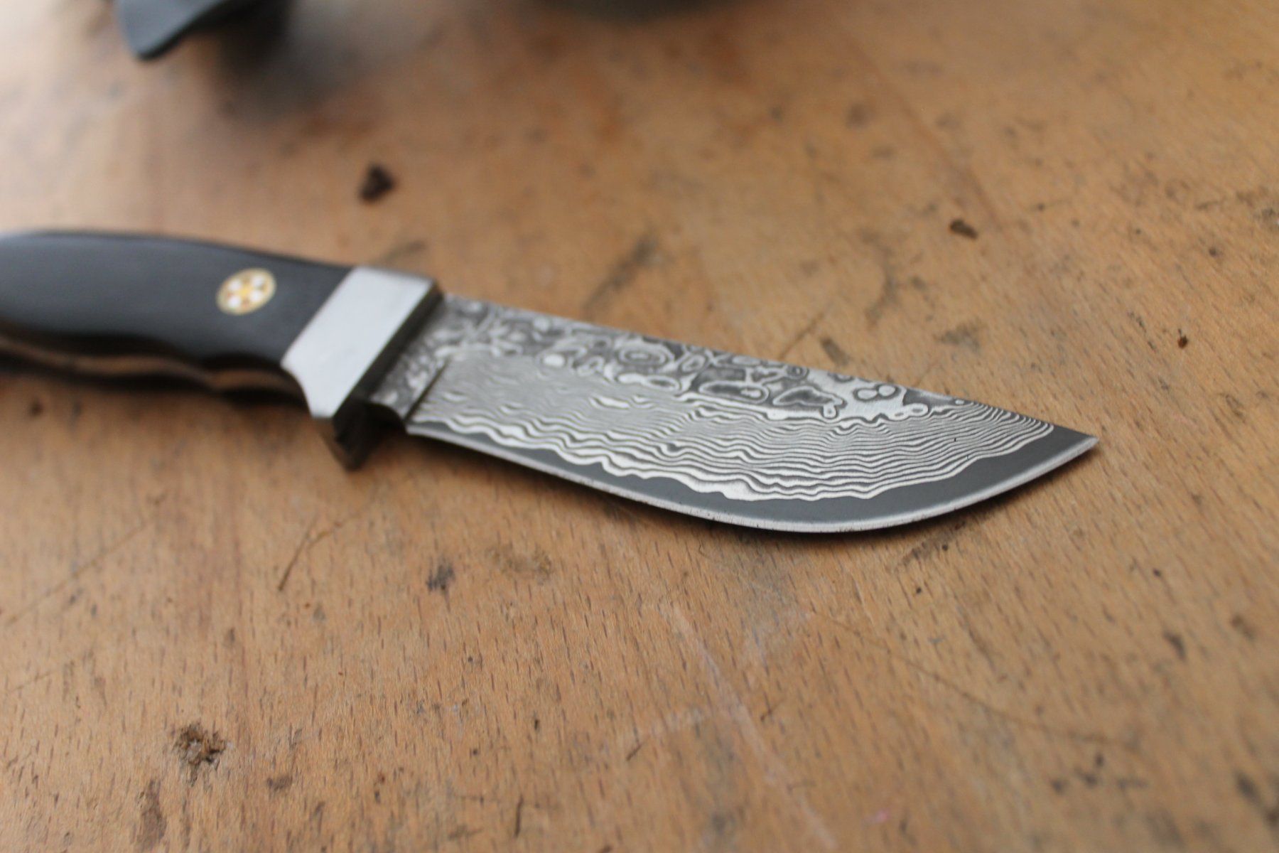 Herbertz Accessori: Herbertz Gürtelmesser Damast Pakkaholz – Nuovo (secondo la descrizione) da Lachen SZ venduto da ratata 1