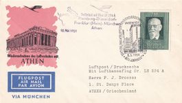 Erstflug Lufthansa München - Athen 1959, Zuleitung ab Wien