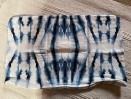 Batik Kissenbezug blau weiss Micasa 47x29cm Deko