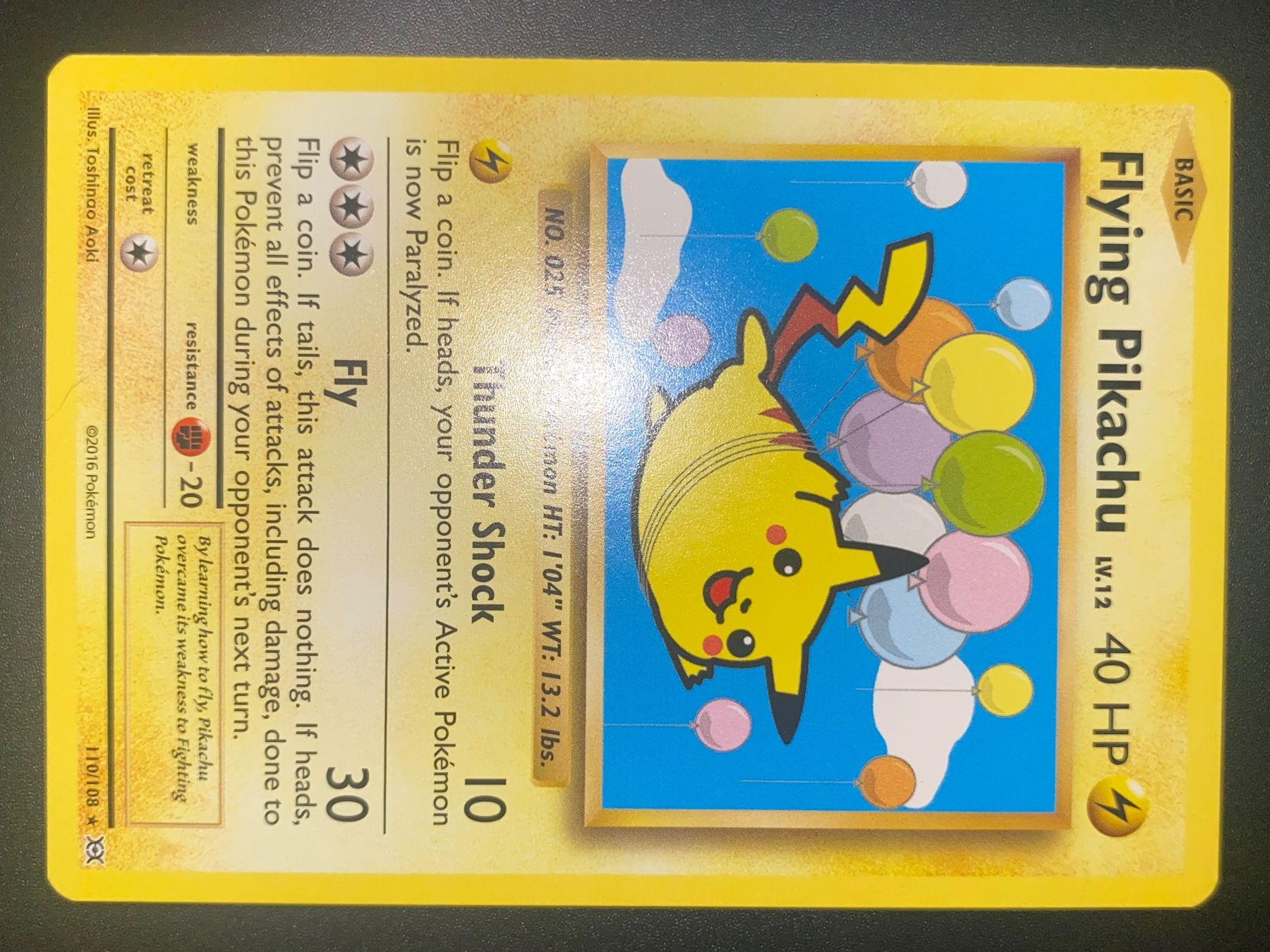 Pokémon Carte collezionabili: Flying Pikachu (110/108) - Evolutions - NM+ - EN – Nuovo (secondo la descrizione) da Yverdon-les-Bains venduto da Prismea 1
