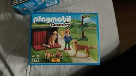 Playmobil 6134 Hundehütte mit Hunden und Zubehör