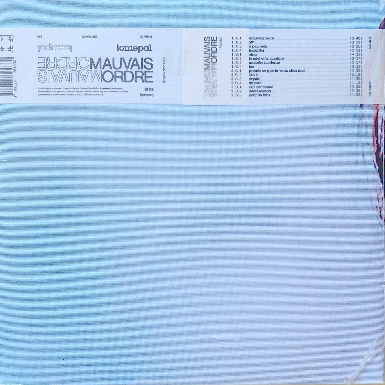 Dischi in vinile: LOMEPAL - MAUVAIS ORDRE – Nuovo e nell'imballaggio originale da Bottens venduto da hotter-than-hell 1