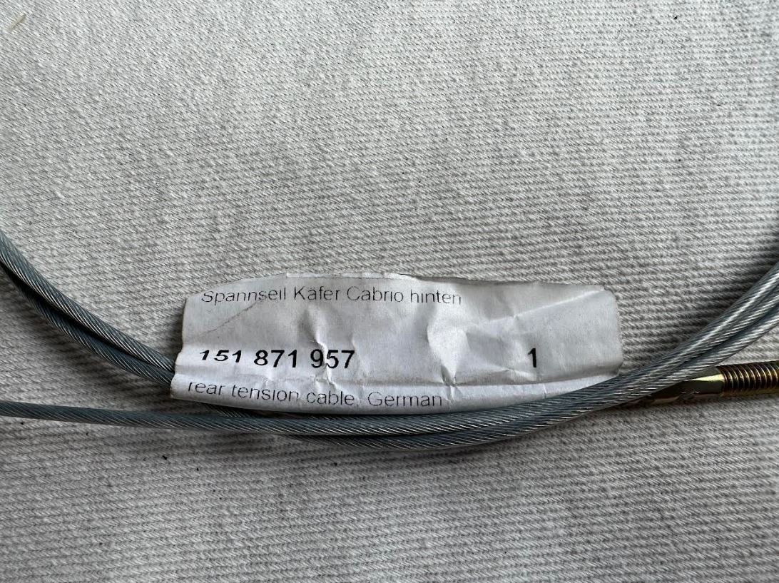 VW Alle Autoersatzteile: VW Käfer Spannseil hinten – Neu und originalverpackt aus Ried-Brig von V8_Andy 2