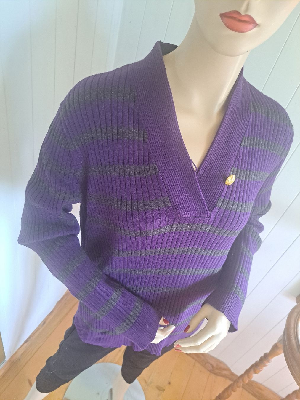 Ralph Lauren Maglioni & Felpe: RALPH LAUREN Strickpullover Pullover 2X 42 44 L Schalkragen – Usato da Mollis venduto da Fauchi99 7