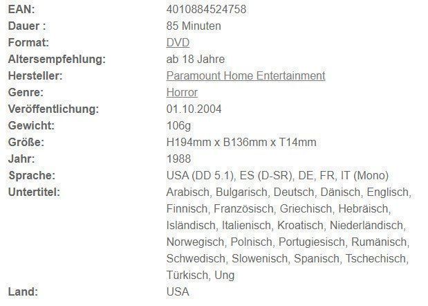 Alle DVDs: FREITAG DER 13. - TEIL 7 - DVD – Gebraucht aus Buchrain von Sssschaller 1