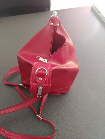 Ledertasche rot Neu