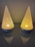 2 Nachttisch Lampen, mit Strom oder Batterie