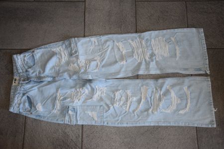 Damen Ripped Jeans Cargo Hose gr. 36