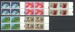 1988, Sonderpostmarken I, Viererblöcke **