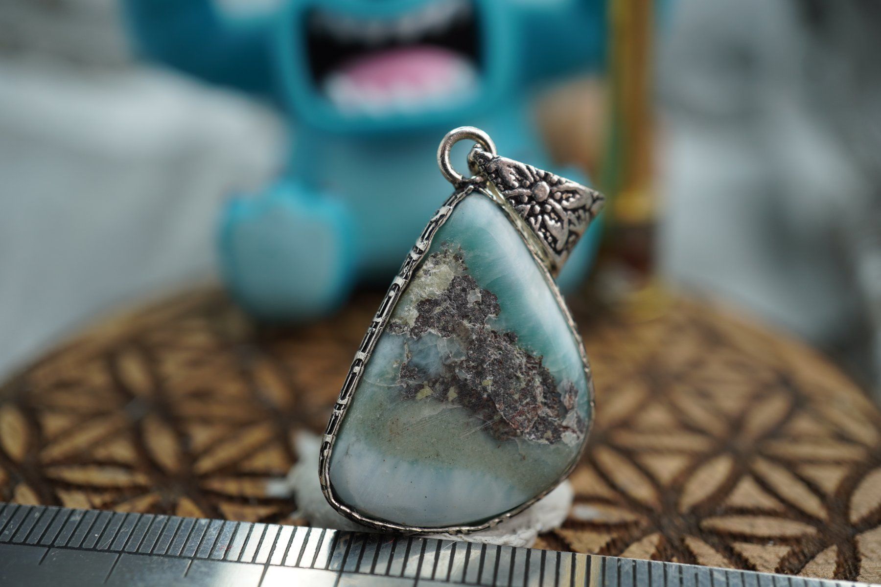 Minerali & Pietre curative: Larimar   Wunderschön    Anhänger   by  "TOPSTONE" ab 1.- – Nuovo e nell'imballaggio originale da Eschenbach SG venduto da topstone 6