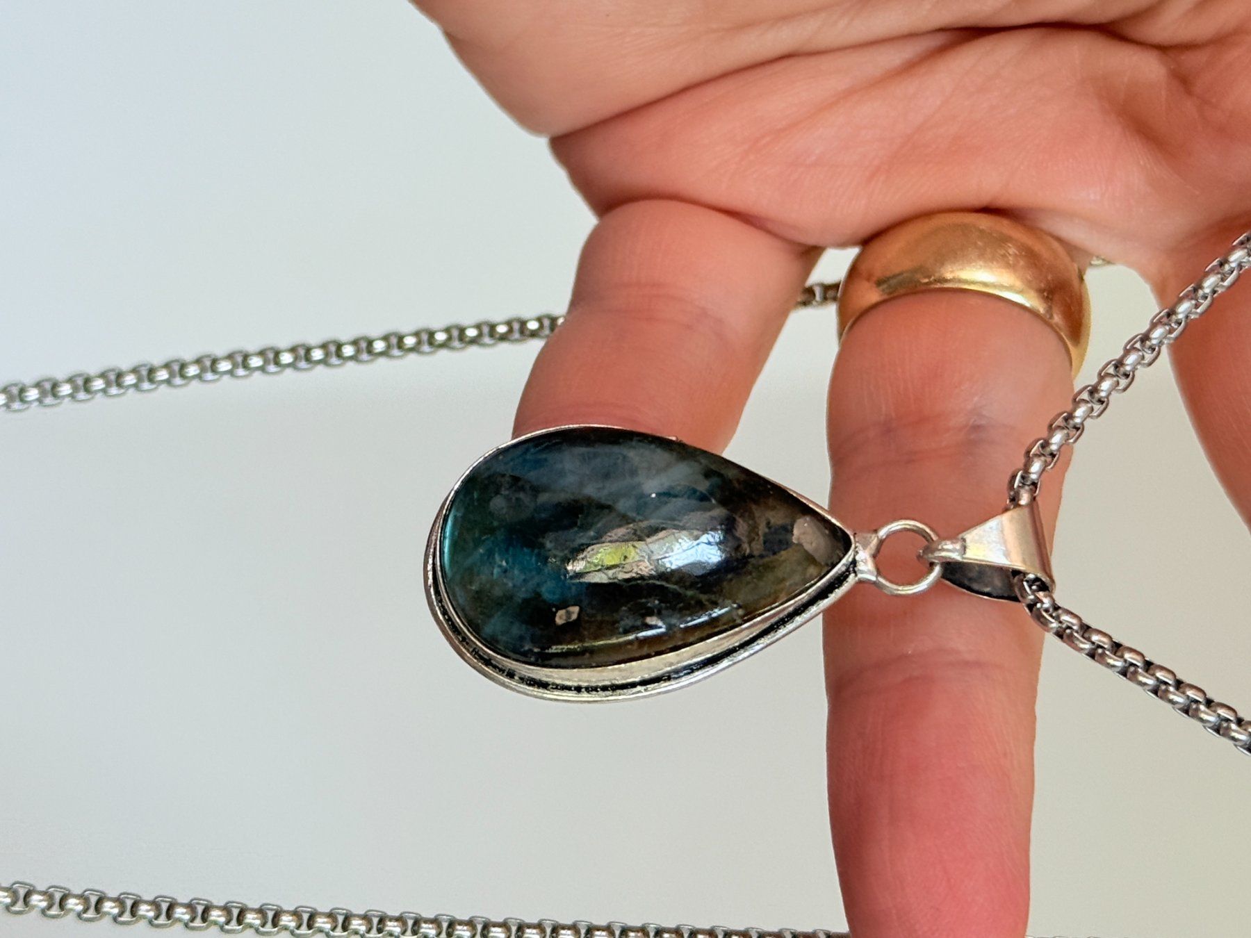 Catenine: Collier Labradorite - Été étincelant! – Nuovo e nell'imballaggio originale da Genève venduto da AWWA 4
