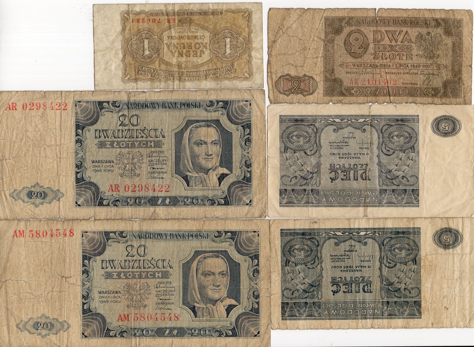 Banknoten: 17 gebrauchte alte Geldscheine – Gebraucht aus Eglisau von Chperfins 6