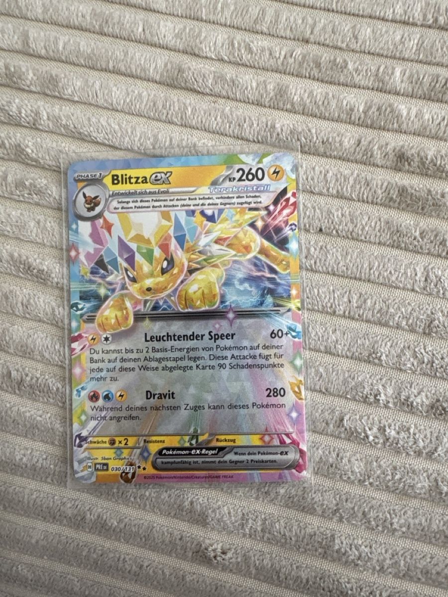 Pokémon Cartes à collectionner: Blitza EX 030/131 Deutsch – D'occasion à Wettingen par Dario914