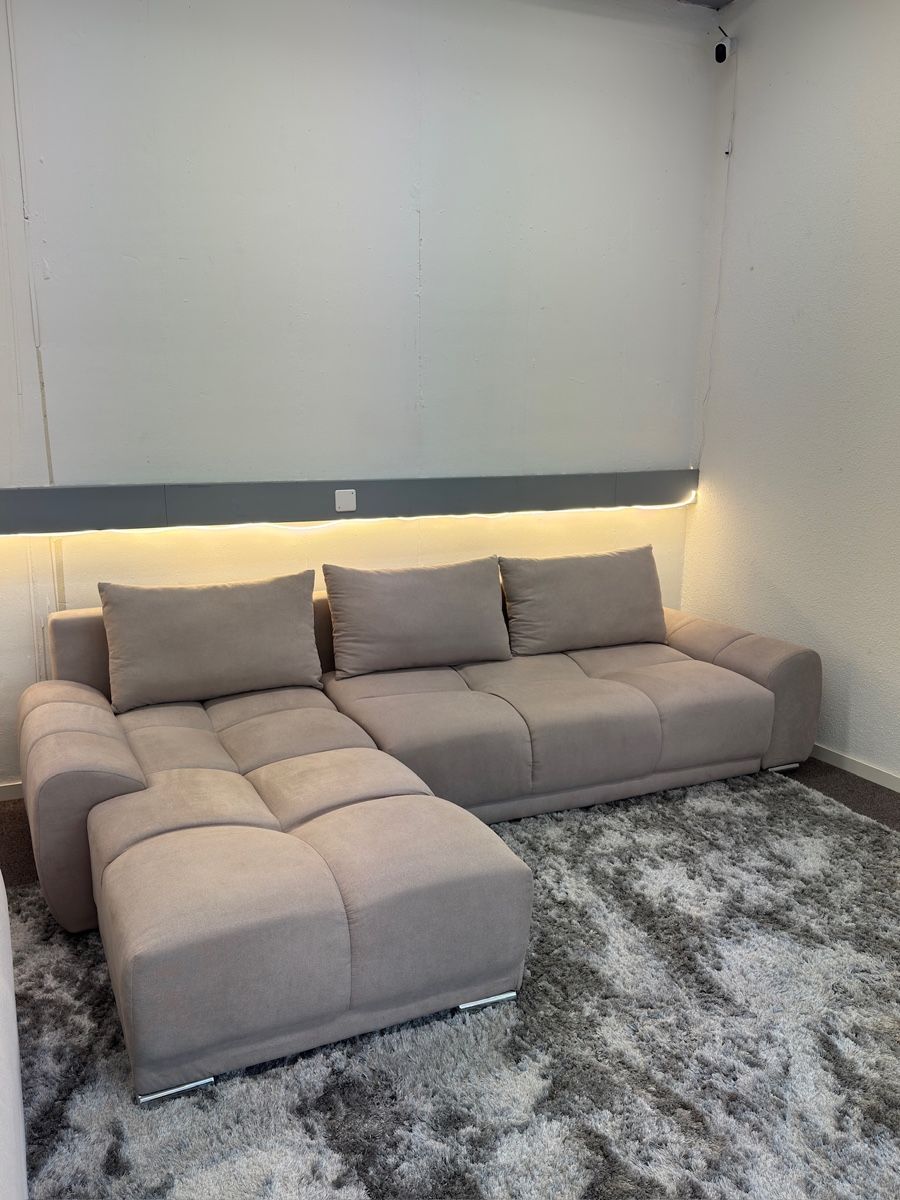 Divani: Ecksofa Sandbeige mit Schlaffunktion – Usato da Fehraltorf venduto da Sofalab.swiss 2