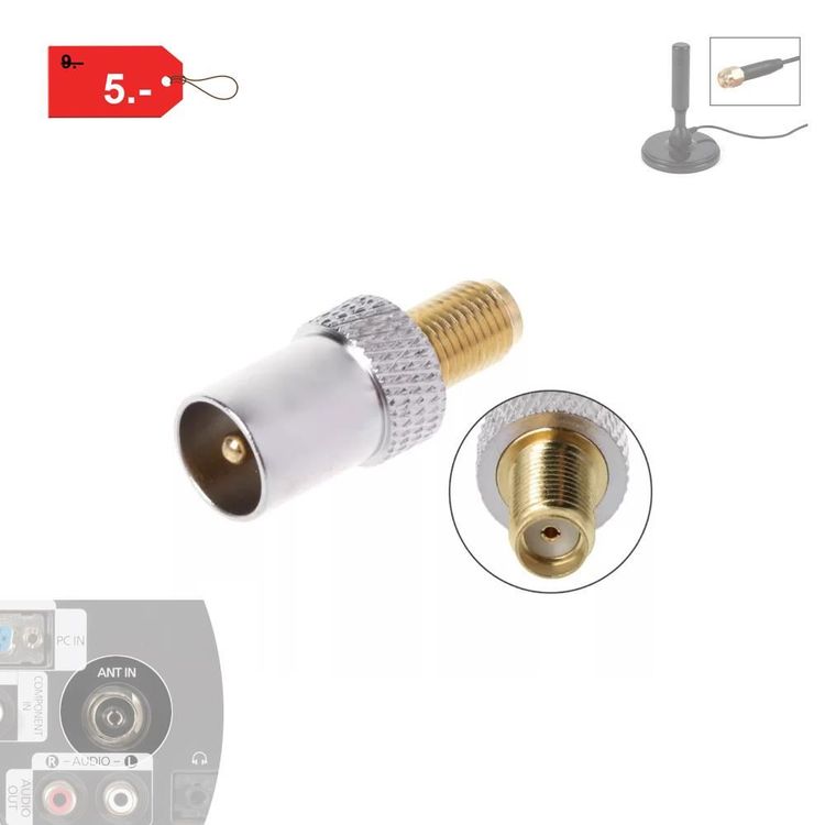 Vecys SMA Zu BNC Adapter – RF Adapter Für Amateurfunk, SDR, Baofeng Funkgeräte & Kamerascanner, 50 Ohm