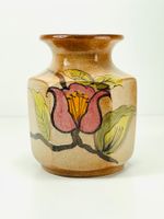 SCHEURICH Vase 297-20 – handbemalt, Blumenmotiv, ca. 1970er