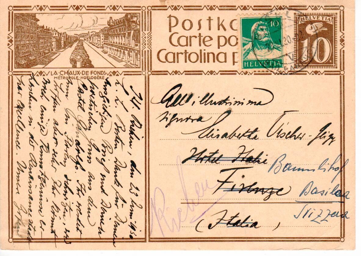 Tutti i francobolli: Bildpostkarte nach Italien – Usato da Wolhusen venduto da Curver9