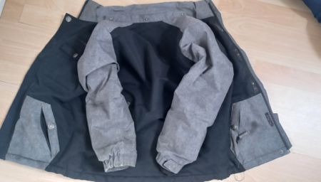 Veste de ski enfant, grise/noire, chaude pour l'hiver