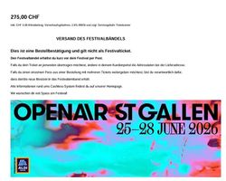Openair Sankt Gallen 3-Tagespass fr-so