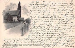 GRUSS aus KILCHBERG ZH, Werbekarte GRIEDER 1899 RASIERKLINGE