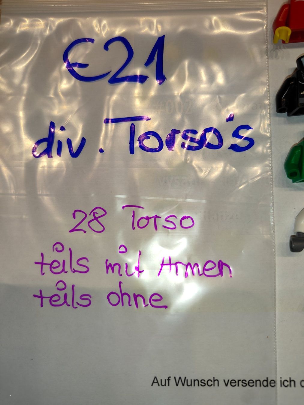 Lego Kit di costruzioni: Legofigurenteile  verschiedene Oberkörper, teils mit arm/E21 – Usato da St. Gallen venduto da Bisaknosp 2