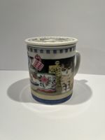 Porzellan Tee Tasse mit Katzenmotiv