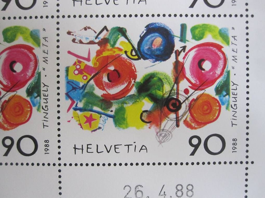 Tutti i francobolli: Jean Tinguely Briefmarken – Nuovo e nell'imballaggio originale da Saland venduto da k_z_tny8 2