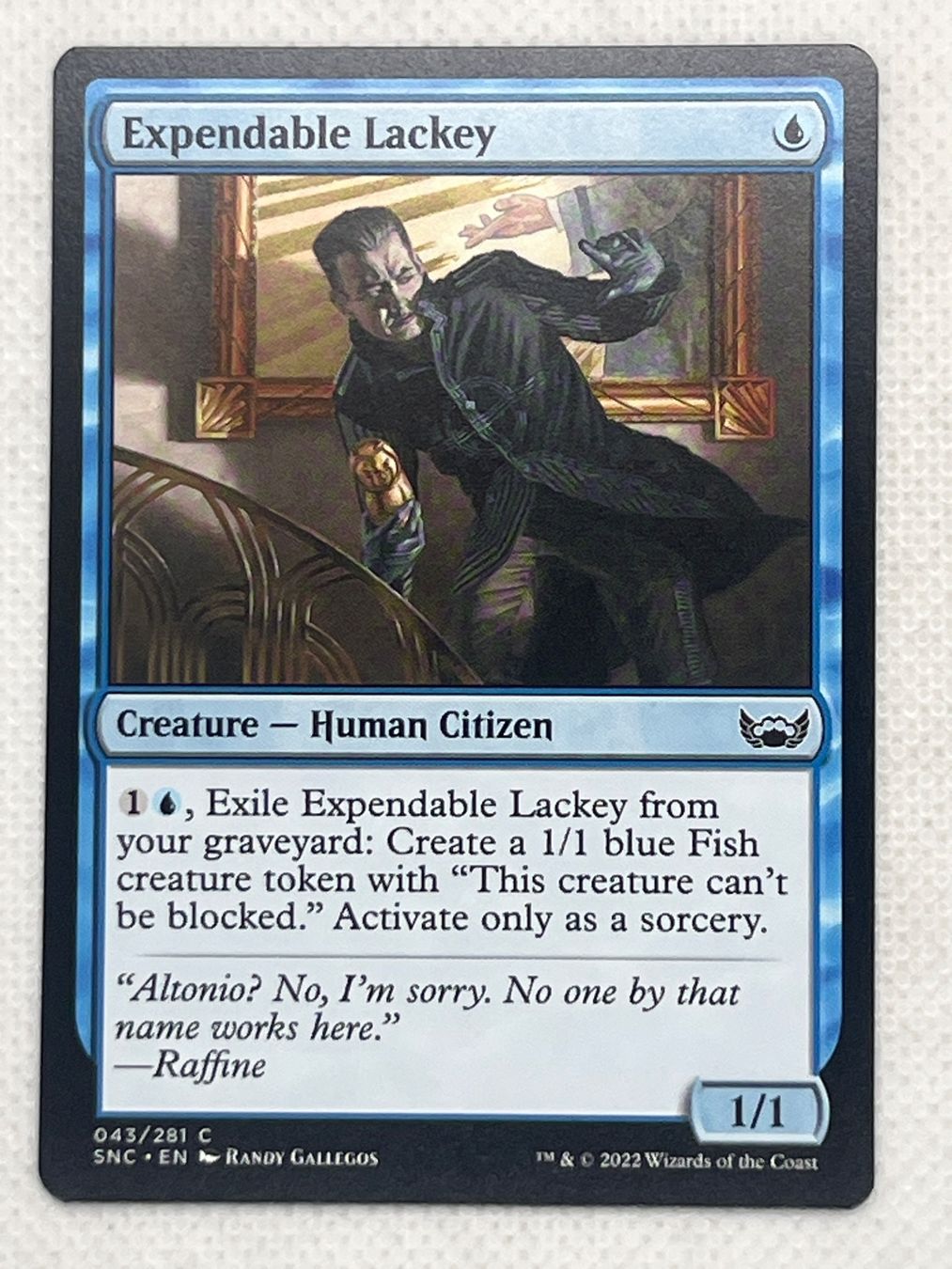 Magic The Gathering Cartes à collectionner: MTG Expendable Lackey SNC 043 Englisch Common – D'occasion à Hinterkappelen par Kim1992