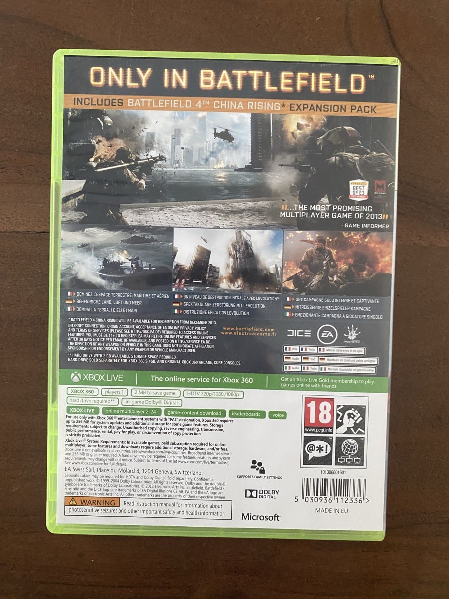 Microsoft Spiele: Battlefield 4 für Xbox 360 – Gebraucht aus Thunstetten von Virus_33 2