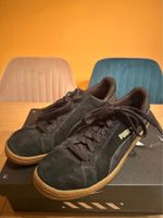 Baskets homme PUMA SMASH en daim et cuir noir - taille 46