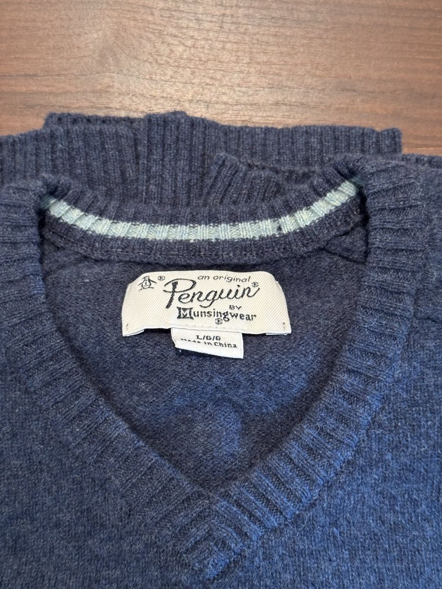 Pullover & Sweatshirts: Original Penguin Pullover navy, Gr. L, Lambswool – Gebraucht aus Gränichen von lixil 4