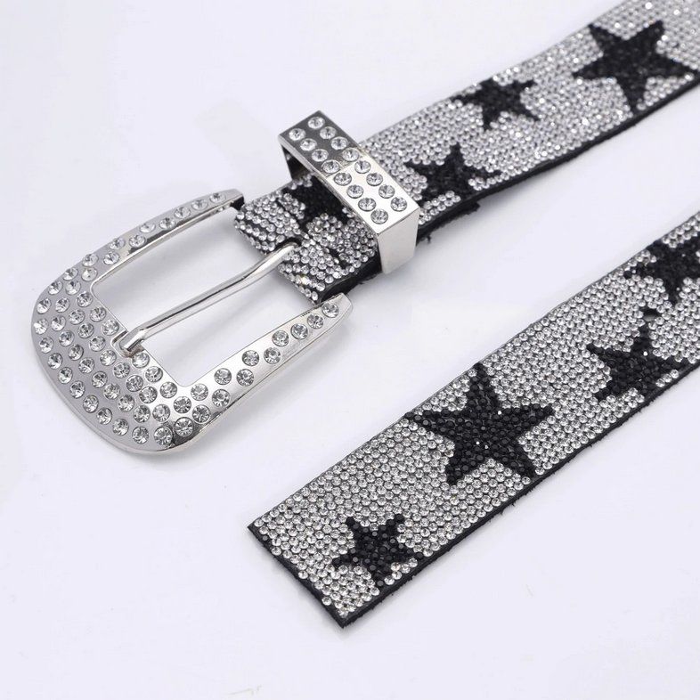 Cinture: Punkrock-Strassgürtel mit Stern Cyber - Ceinture strass – Nuovo e nell'imballaggio originale da Lausanne venduto da FASHION-WORLD-SHOP 4