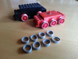 LEGO Eisenbahn 12v 4,5v Haftreifen Gummis für Motor Lok