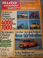 AMS 9/73 Jensen S VW 1303 S Sauer BMW 520 GS Tuning xx