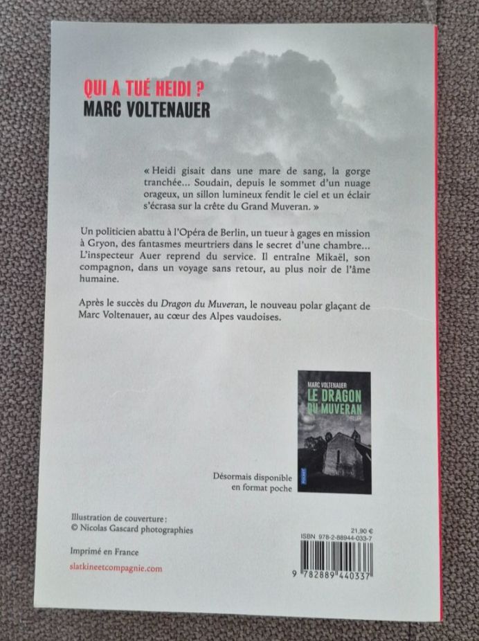 Livres: Qui a tué Heidi ? - Marc Voltenauer – Neuf (Voir description) à Grand-Lancy par loi_599y 1